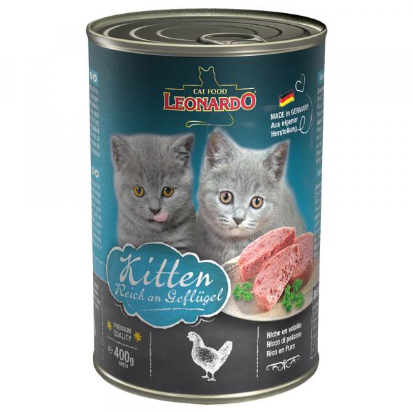 Leonardo All Meat, 6 x 400 g - Kitten