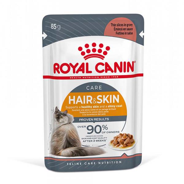 Royal Canin Hair & Skin Care w sosie - 24 x 85 g