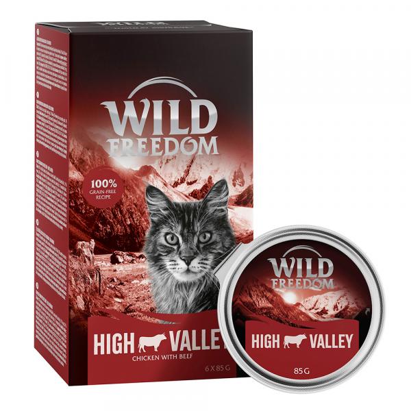 Pakiet Wild Freedom Adult, tacki, 24 x 85 g - High Valley, wołowina i kurczak