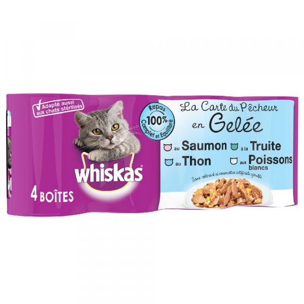 20 + 4 gratis! Whiskas La Carte, karma mokra dla kota, 24 x 390/400 g - Ryby w galarecie, 24 x 390 g