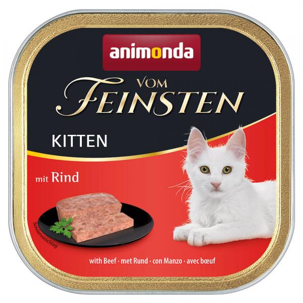 Megapakiet animonda vom Feinsten Kitten, 30 x 100 g - Z wołowiną