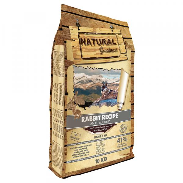 Natural Greatness Light Rabbit Dog Food - 10 kg