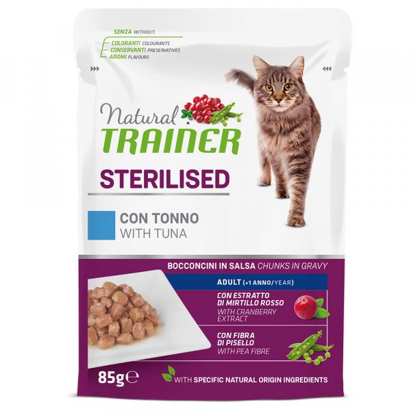 Natural Trainer Adult Sterilised - Tuńczyk, 12 x 85 g