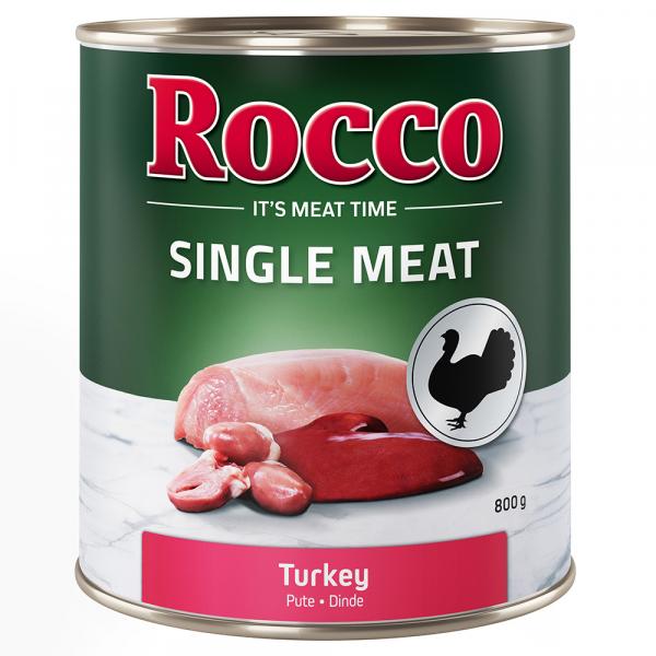 Rocco Single Meat, 6 x 800 g - Indyk