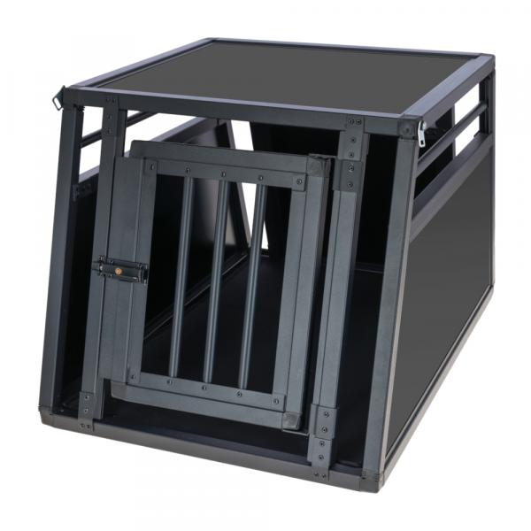 Kerbl Pet aluminiowy transporter Vacation, grafitowy - Dł. x szer. x wys.: 77 x 55 x 50 cm