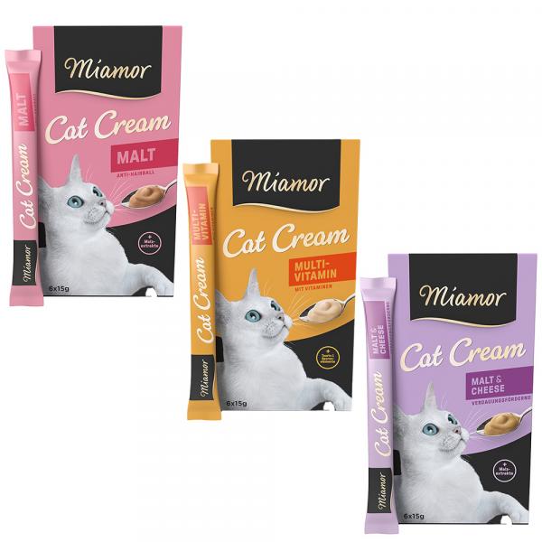 Mieszany pakiet próbny Miamor Cat Snack Cream - Pakiet II