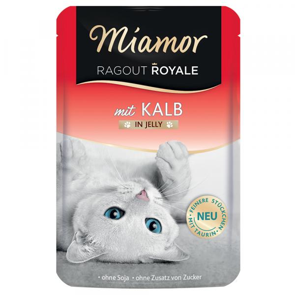 Megapakiet Miamor Ragout Royale w galarecie, 22 x 100 g - Cielęcina