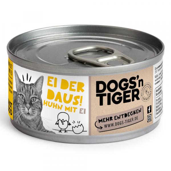 Dogs'n Tiger Cat Filet, 12 x 70 g - Filet z kurczaka i jajko