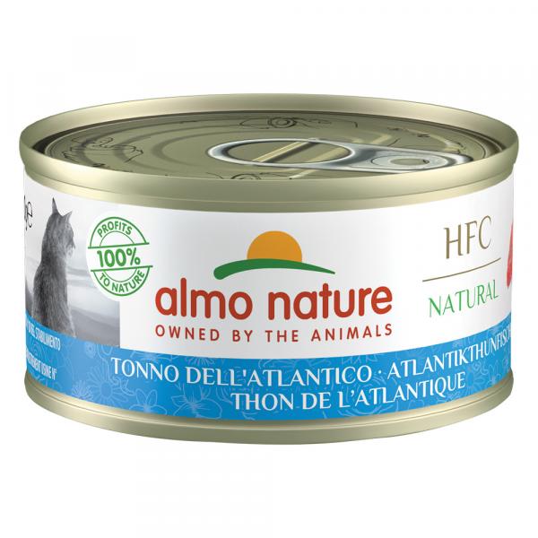 Almo Nature HFC Natural, 6 x 70 g - Tuńczyk atlantycki