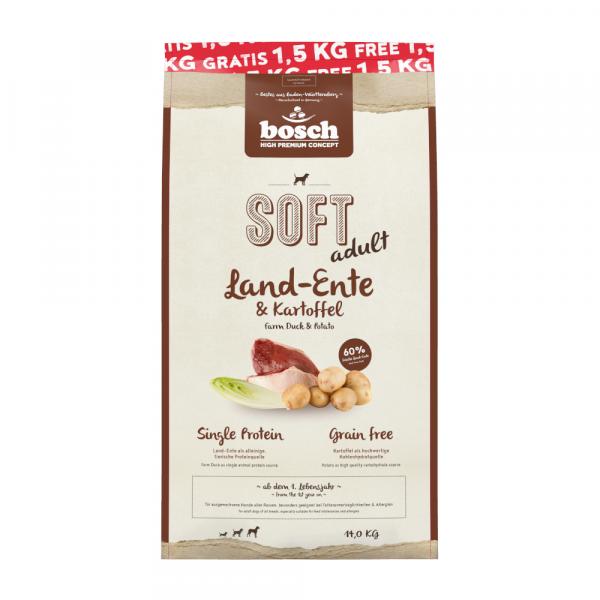 Bosch HPC Soft Kaczka & ziemniaki - 12,5 kg + 1,5 kg gratis!