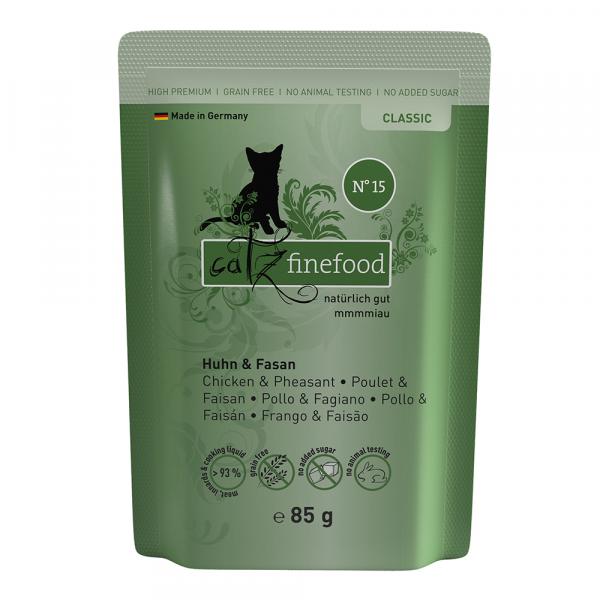 Catz finefood w saszetkach, 8 x 85 g - Kurczak z mięsem z bażanta