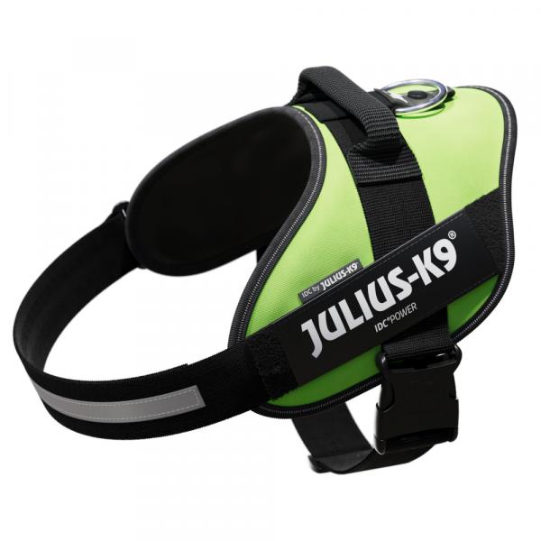 Julius-K9 IDC® Power Neon Green szelki dla psa - Rozm. XL: obw. klatki piersiowej 71 - 96 cm