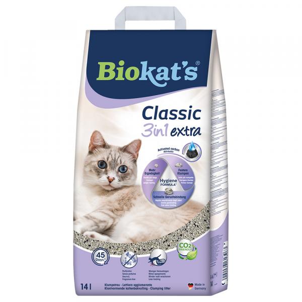 Biokat's Classic 3in1 Extra żwirek dla kota - 2 x 14 l