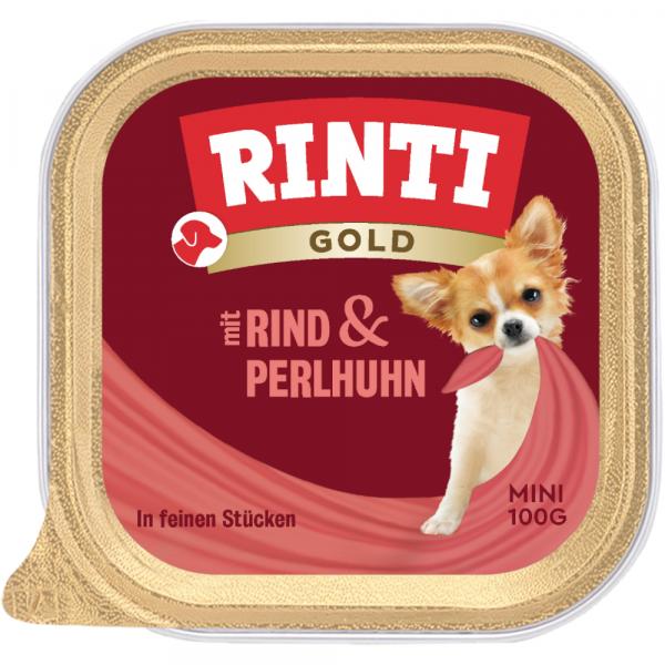 Megapakiet RINTI Gold Mini, 24 x 100 g - Wołowina z perliczką