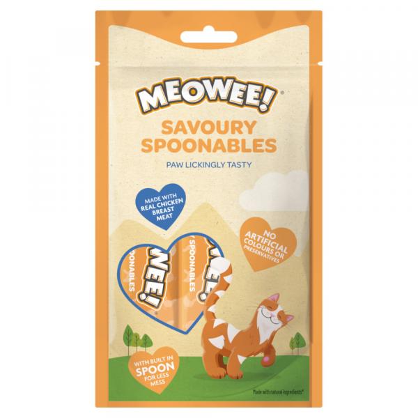 Meowee! Savoury Spoonables, 8 x 14 g - Kurczak