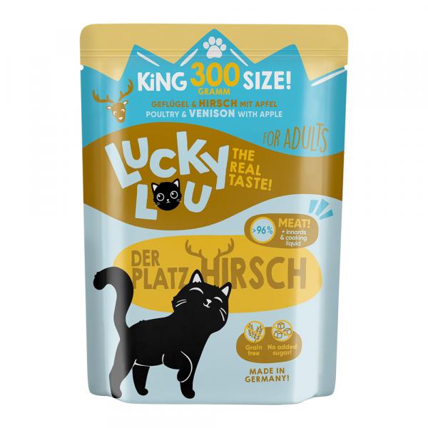 Lucky Lou Adult, 6 x 300 g - Drób i jeleń