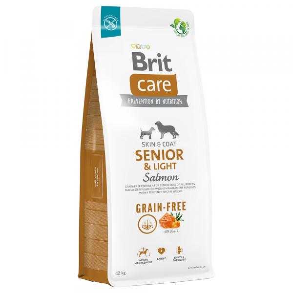 Dwupak Brit Care Grainfree - Senior & Light, łosoś i ziemniaki, 2 x 12 kg