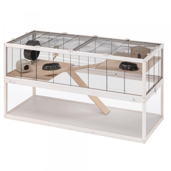 Ferplast klatka dla chomika Domster 120 - Dł. x szer. x wys.: 120 x 50 x 66,5 cm