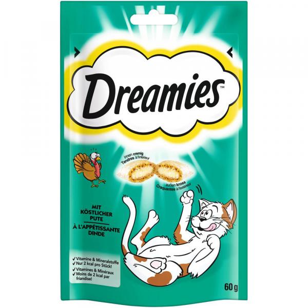 Dreamies przysmaki dla kota - Indyk, 4 x 60 g