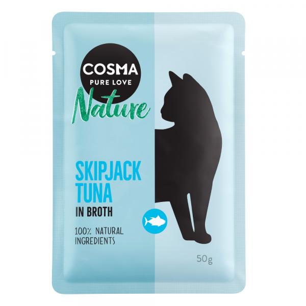 Cosma Nature, saszetki, 6 x 50 g - Tuńczyk bonito