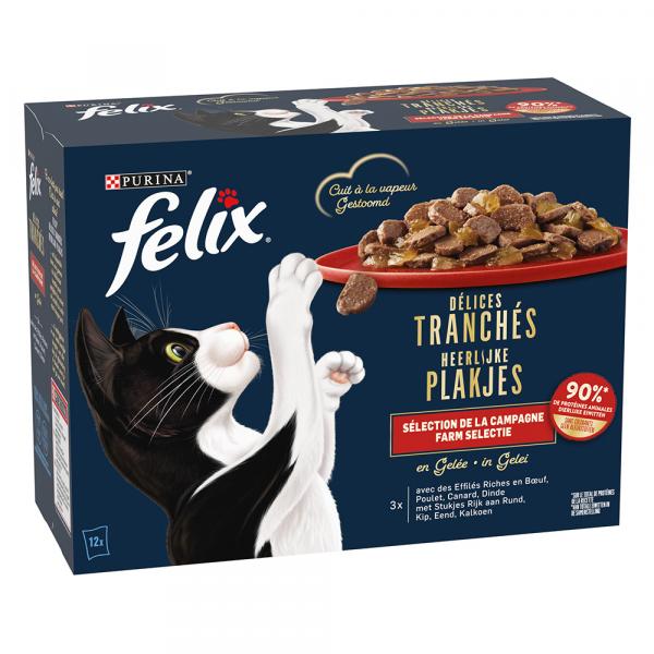 Felix Deliciously Sliced w galarecie, 12 x 80 g - Wiejskie smaki w galarecie