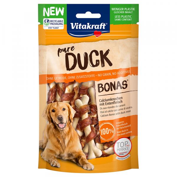 Vitakraft pure DUCK Bonas kości z wapniem, kaczka - 80 g