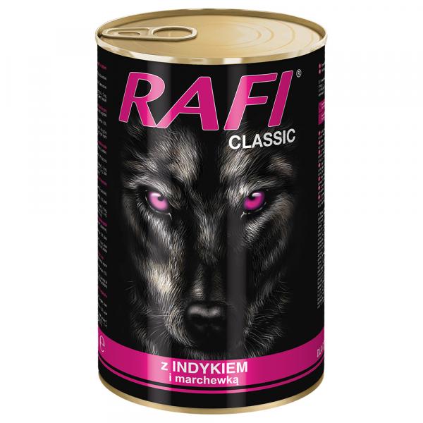 Korzystny pakiet Rafi Dog 12 x 1240 g - Indyk