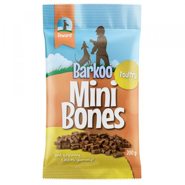 Barkoo Mini Bones półwilgotne, 200 g - Z drobiem