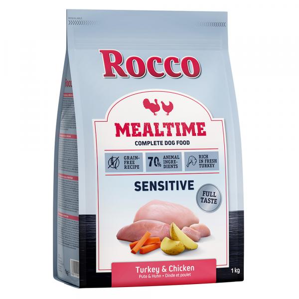 10% taniej! Rocco Mealtime, sucha karma dla psa, 1 kg - Senstive, indyk i kurczak