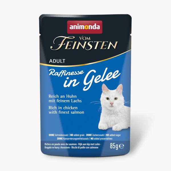 Korzystny pakiet animonda Vom Feinsten Adult Raffinesse w galarecie, 48 x 85 g - Kurczak z łososiem