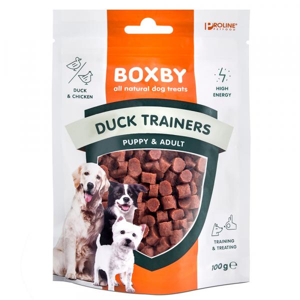 20% taniej! Boxby, przysmaki dla psów, różne rodzaje - Duck Trainers, 100 g