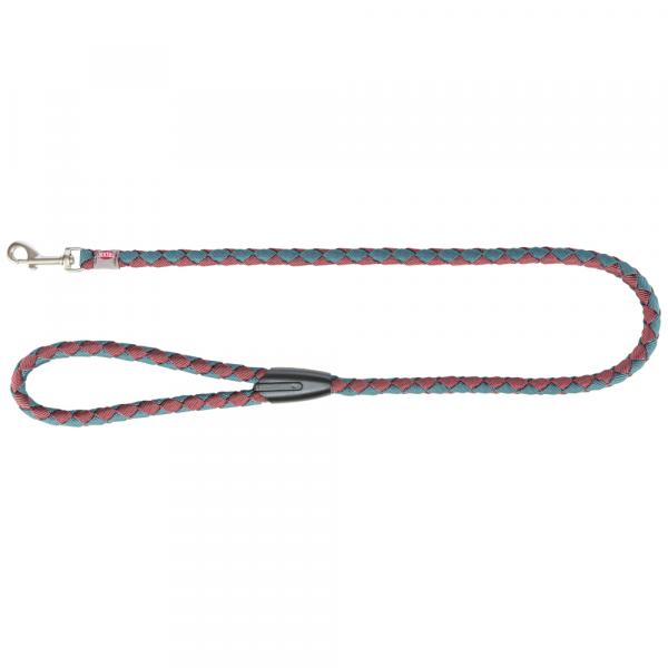 Trixie Cavo smycz dla psa, sangria/petrol - Rozmiar S–M: 100 cm / Ø 12 mm