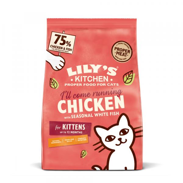 Lily's Kitchen Kitten, kurczak i białoryb - 800 g
