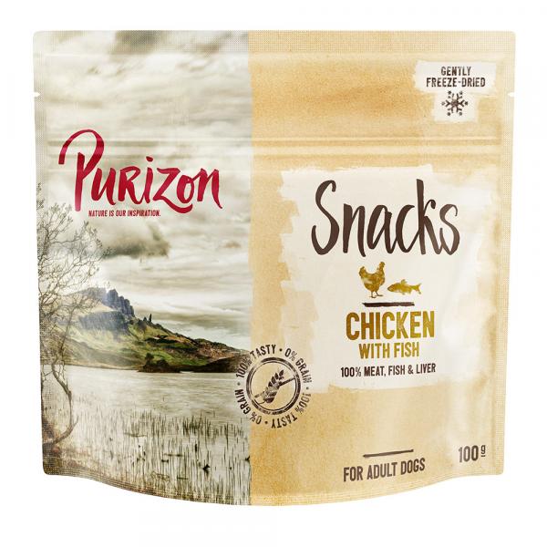 Purizon Snacks, kurczak z rybą (bez zbóż) - 100 g