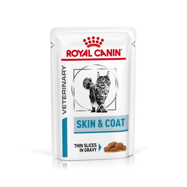 Royal Canin Veterinary Feline Skin & Coat - 48 x 85 g