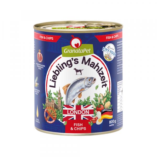 Granatapet Liebling´s Mahlzeit City Tour, 6 x 800 g - London (Fish & Chips)