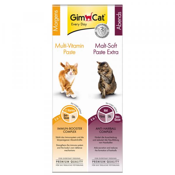 GimCat zestaw past dla kota: Multi + Malt - 2 x 50 g