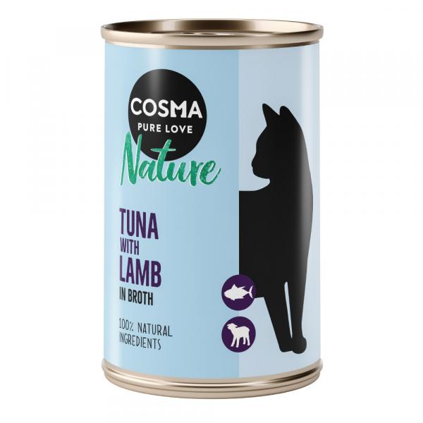 Cosma Nature, 6 x 140 g - Tuńczyk z jagnięciną