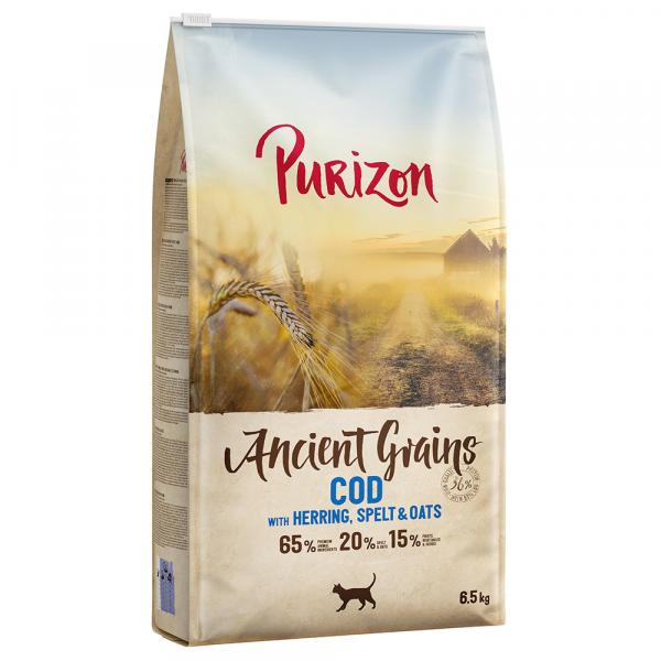 Dwupak Purizon karma dla kota, 2 x 6,5 kg - Adult, dorsz - prazboża