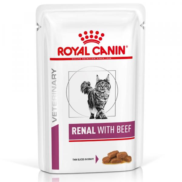 Royal Canin Veterinary Feline Renal w sosie - Wołowina, 12 x 85 g