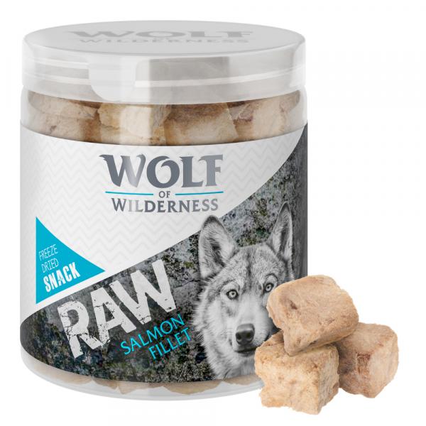 Korzystny pakiet Wolf of Wilderness - RAW liofilizowane przysmaki premium - Filet z łososia (280 g)