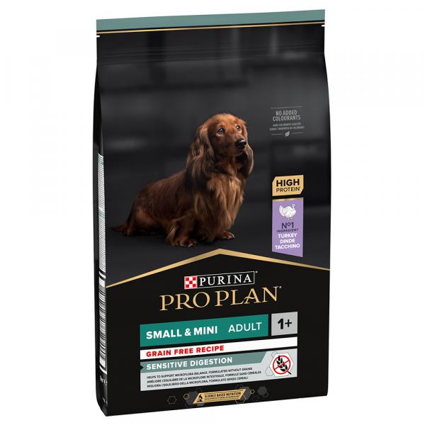 PURINA PRO PLAN Small & Mini Adult Sensitive Digestion, bez zbóż - 2 x 7 kg