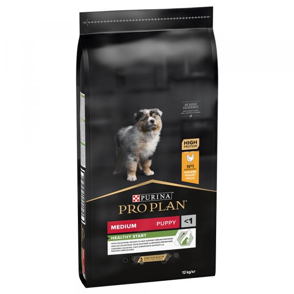 Dwupak PURINA PRO PLAN - Medium Puppy Sensitive Optidigest, kurczak i ryż, 2 x 12 kg