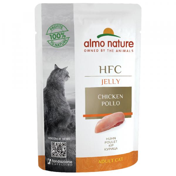 Megapakiet Almo Nature HFC Jelly, 24 x 55 g - Kurczak