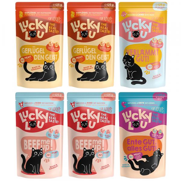 Pakiet próbny Lucky Lou Adult, 6 x 125 g - Tasty-Mix