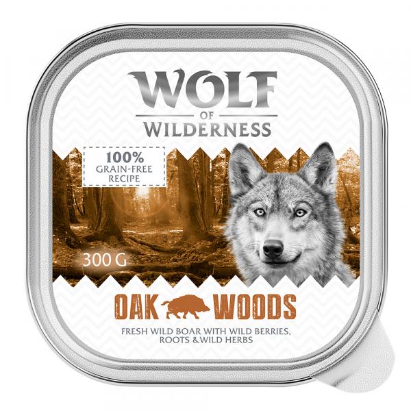 Megapakiet Wolf of Wilderness Adult, 24 x 300 g - Oak Woods - dziczyzna