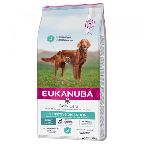 10% taniej! Eukanuba, karma sucha dla psa, 12 kg / 15 kg - Daily Care Adult Sensitive Digestion, 12 kg