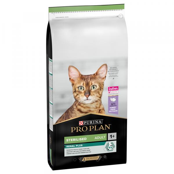 PURINA PRO PLAN Sterilised Adult Renal Plus, indyk - 14 kg