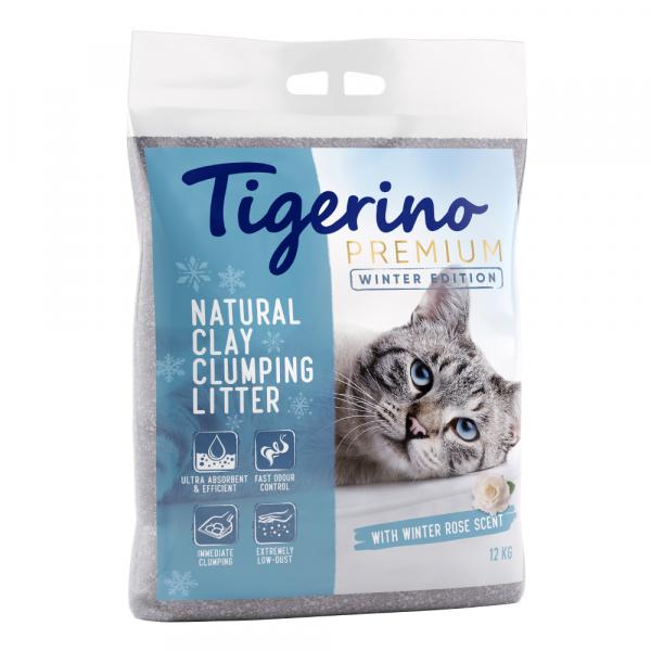 Tigerino Premium, żwirek dla kota, zapach Winter Rose - edycja limitowana - 2 x 12 kg (ok. 24 l)