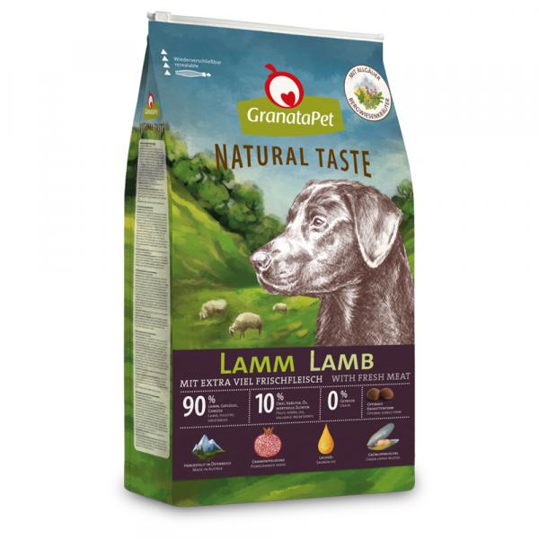 10 + 2 kg gratis! GranataPet Natural Taste, karma sucha, 12 kg - Jagnięcina